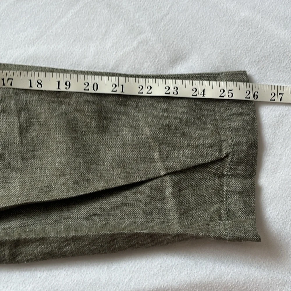 Men’s Banana Republic, Mason Athletic Tapered, Linen/Cotton Olive Green Pants